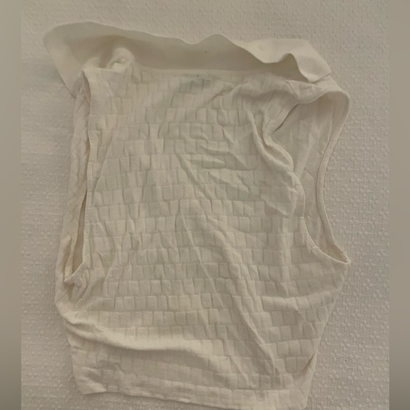 Zara White Collared Top - Picture 2 of 2